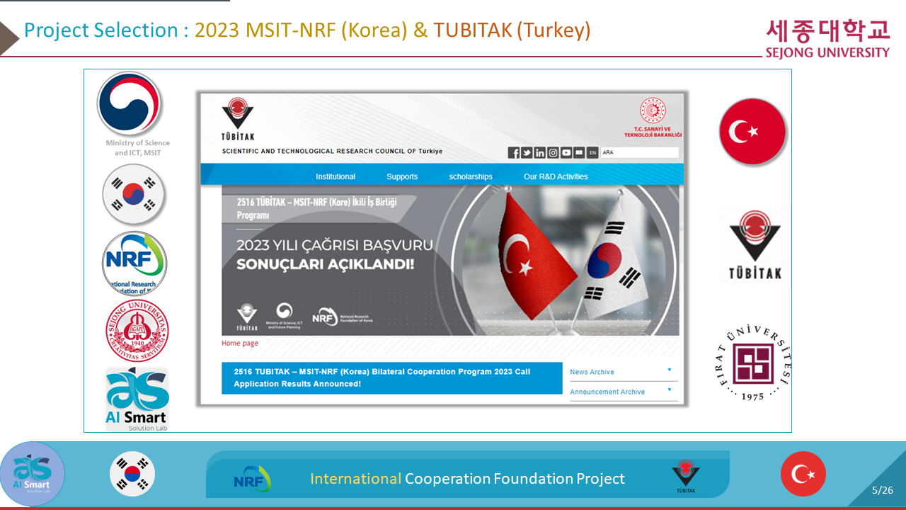 International Cooperation Project: Establishing a Foundation for R&D Cooperation between Korea and Turkey